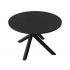 Stół okrągły 110 cm w stylu LOFT nogi pająk metal OMEGA jesion